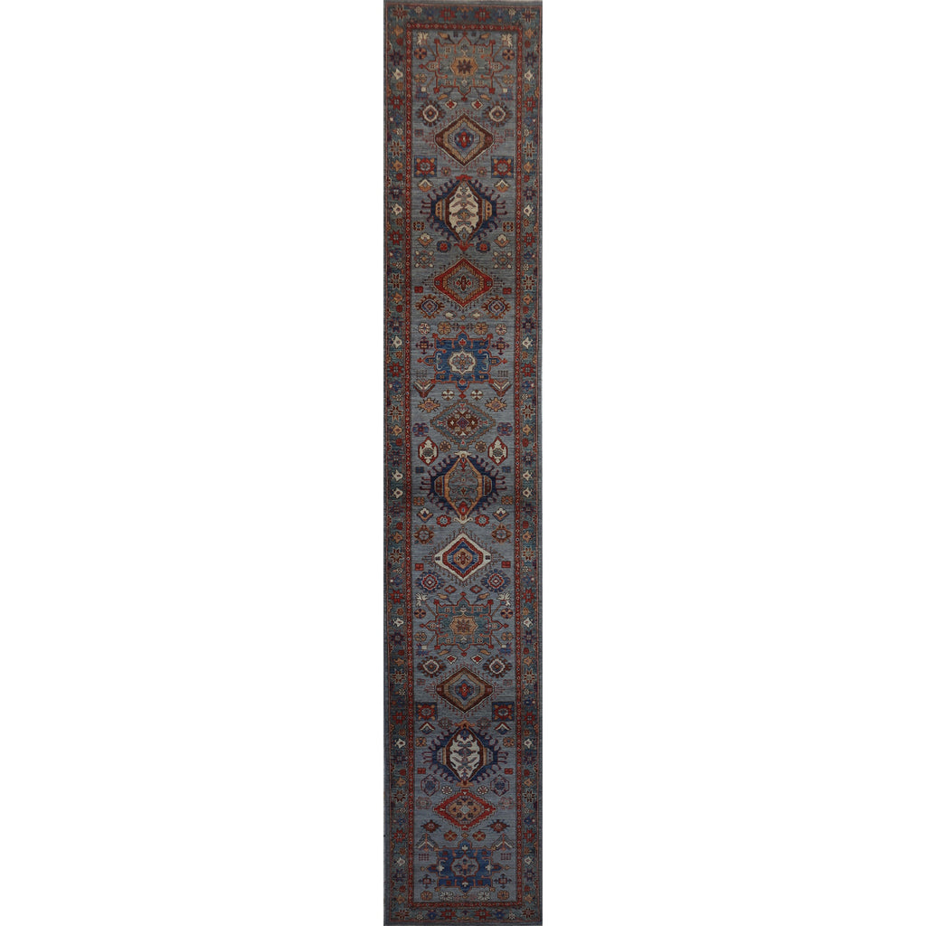 ARYANA ARYAN GREY / GREEN 2'8" X 16'4"
