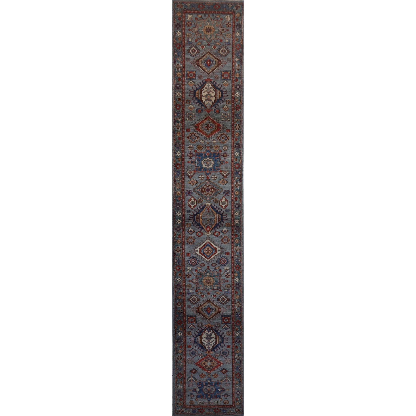 ARYANA ARYAN GREY / GREEN 2'8" X 16'4"
