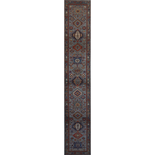 ARYANA ARYAN GREY / GREEN 2'8" X 16'4"