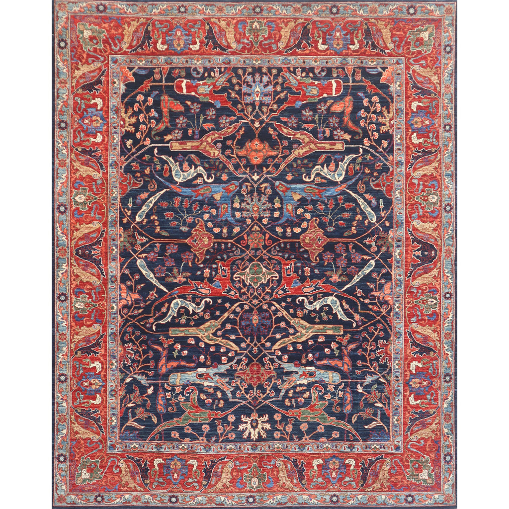 ARYANA ARYAN NAVY / RUST 8' X 9'7"