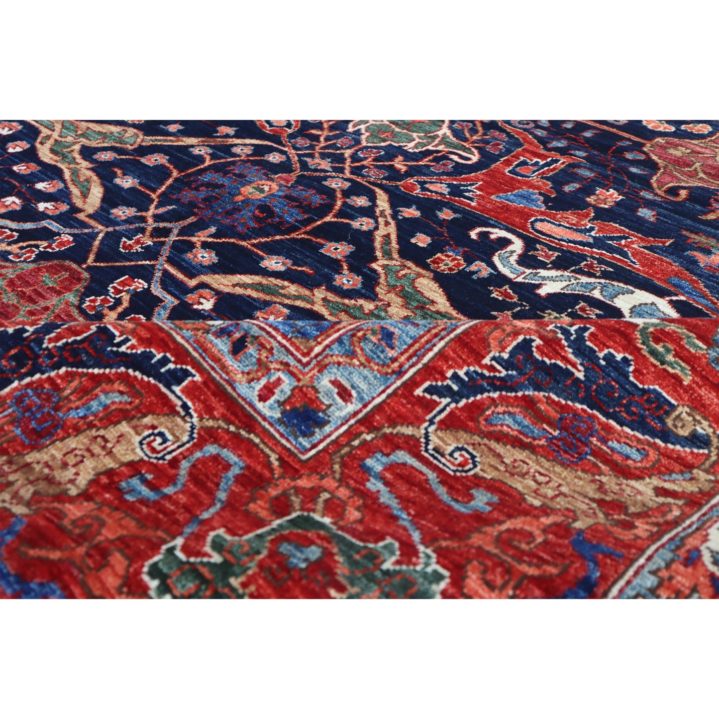 ARYANA ARYAN NAVY / RUST 8' X 9'7"