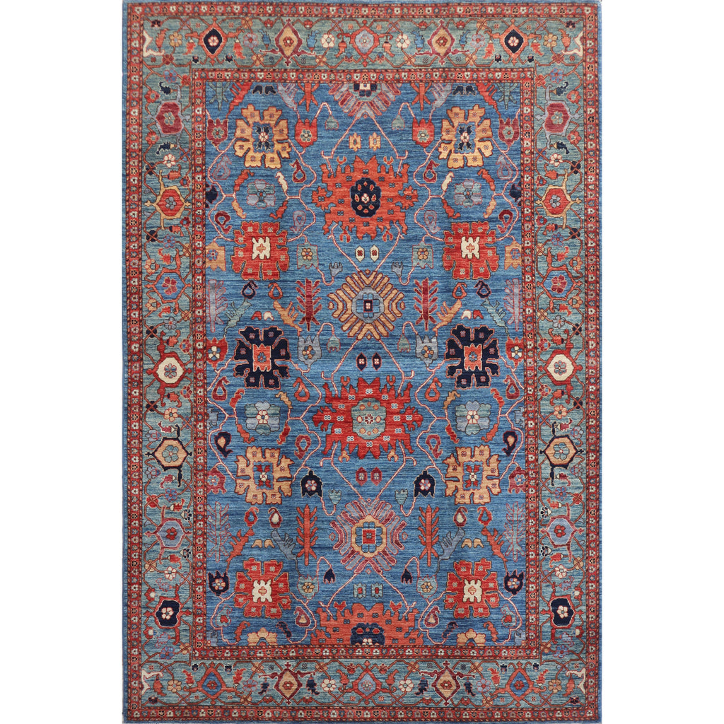 ARYANA ARYAN LIGHT BLUE / GREEN 6'1" X 9'