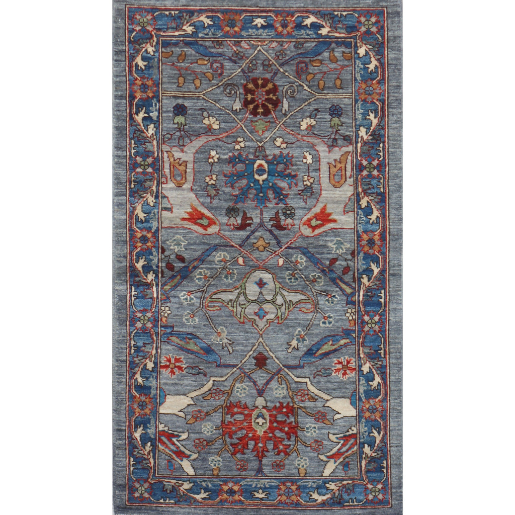 ARYANA ARYAN GREY / LIGHT BLUE 2'8" X 4'10"