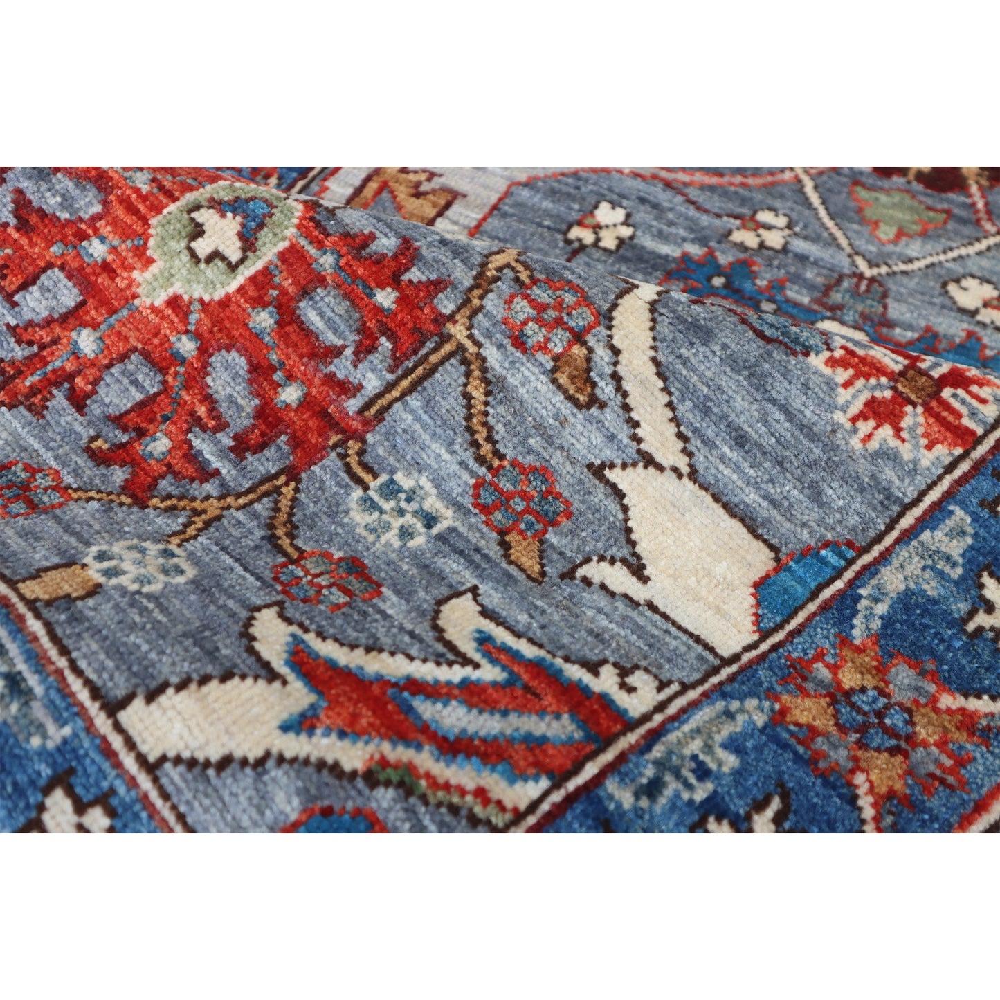 ARYANA ARYAN GREY / LIGHT BLUE 2'8" X 4'10"