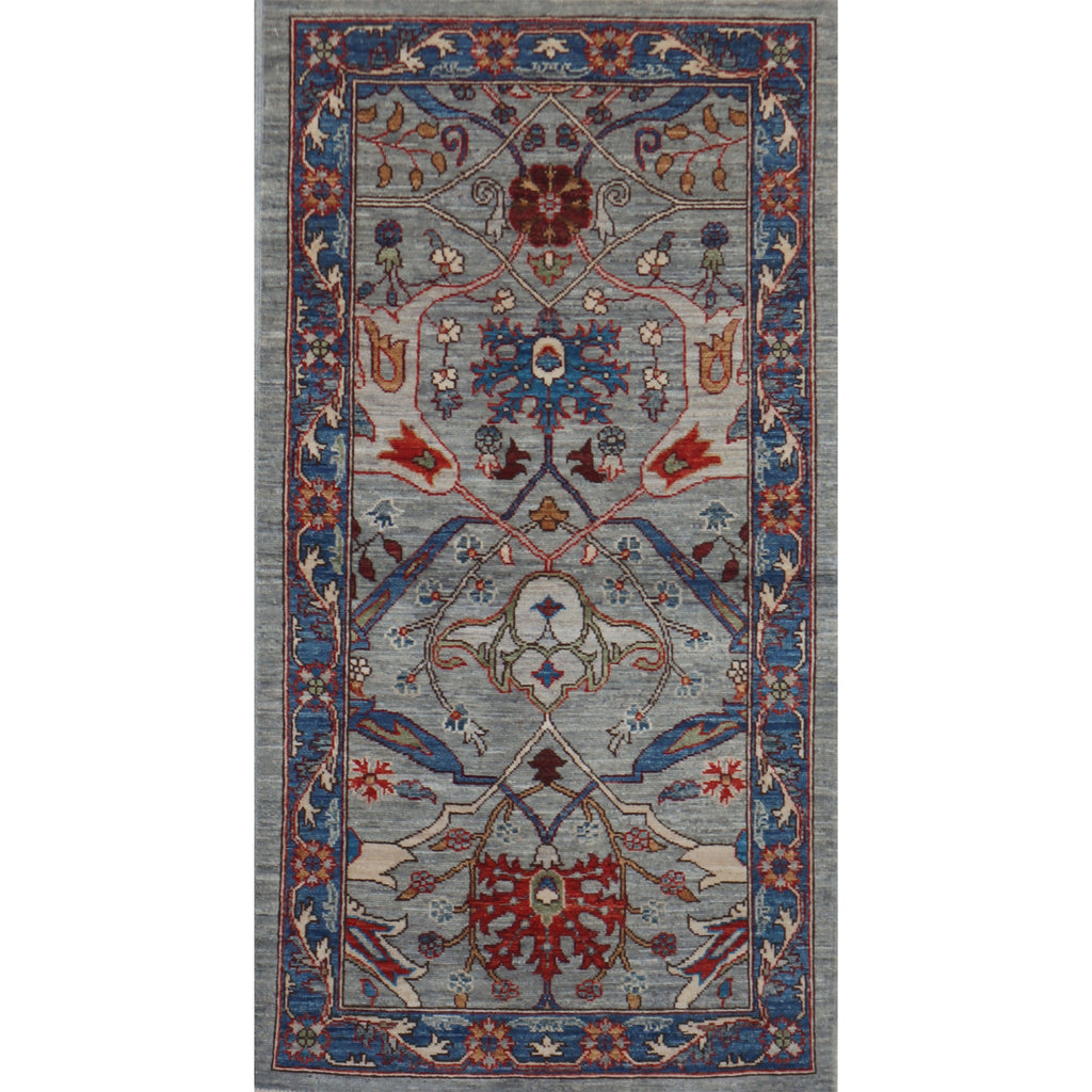 ARYANA ARYAN GREY / LIGHT BLUE 2'8" X 4'11"