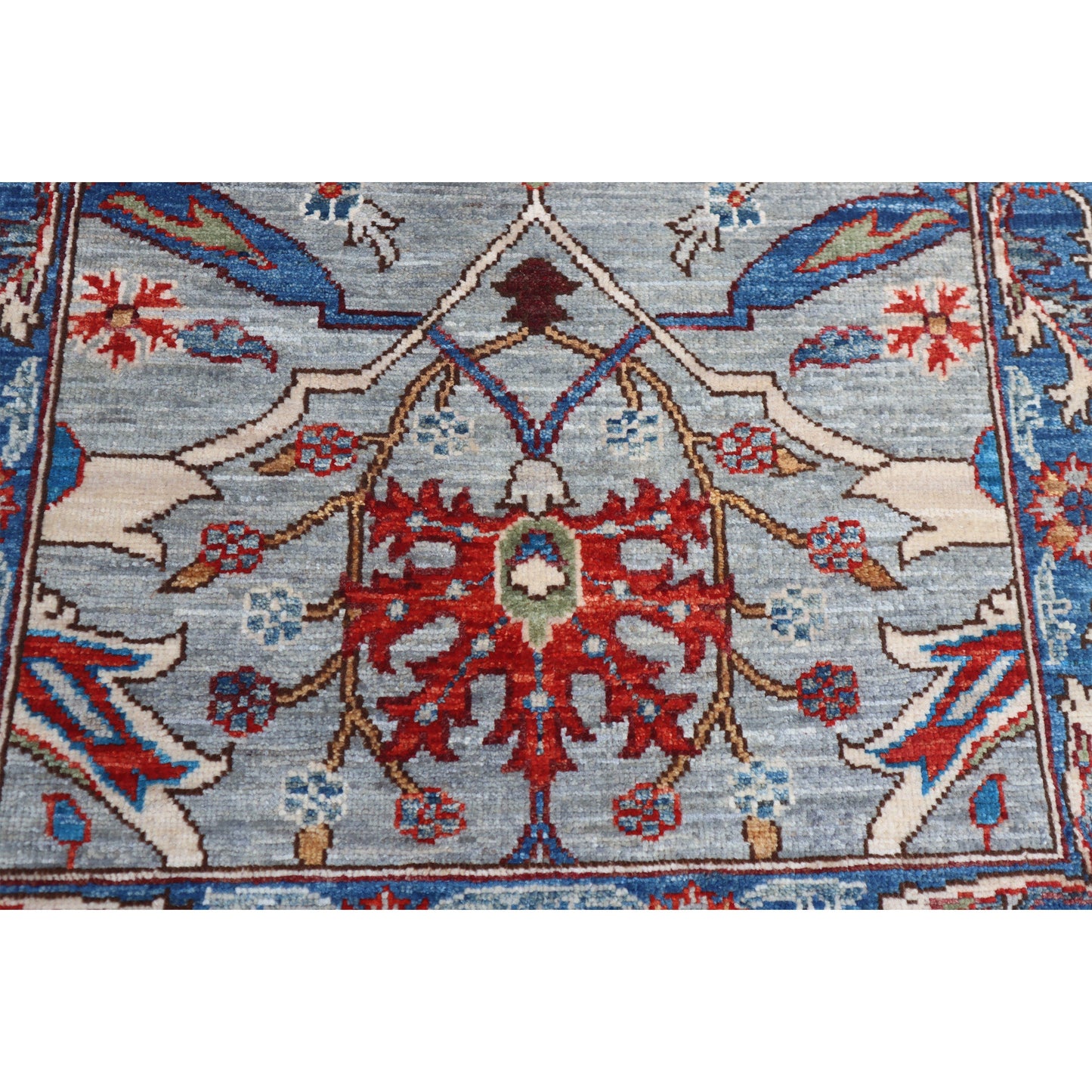 ARYANA ARYAN GREY / LIGHT BLUE 2'8" X 4'11"