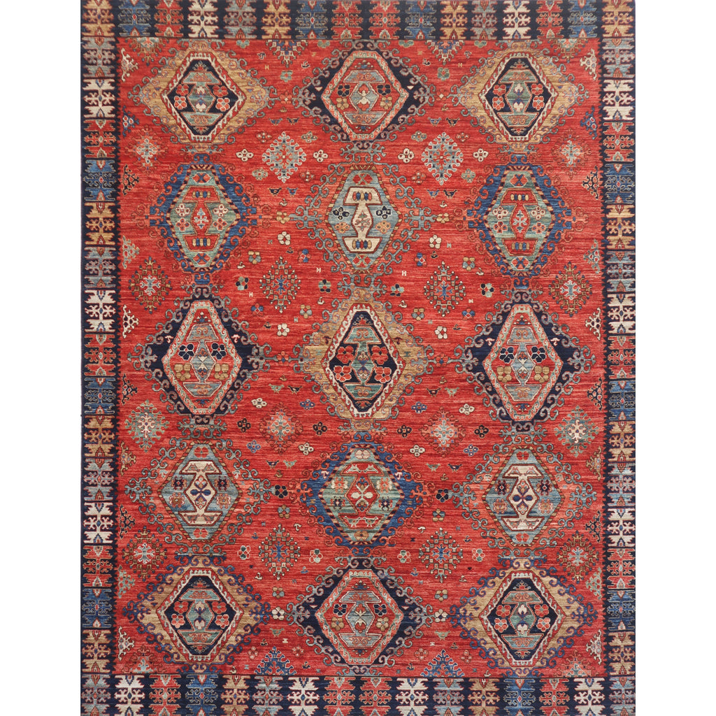 ARYANA ARYAN RUST / NAVY 7'11" X 9'9"