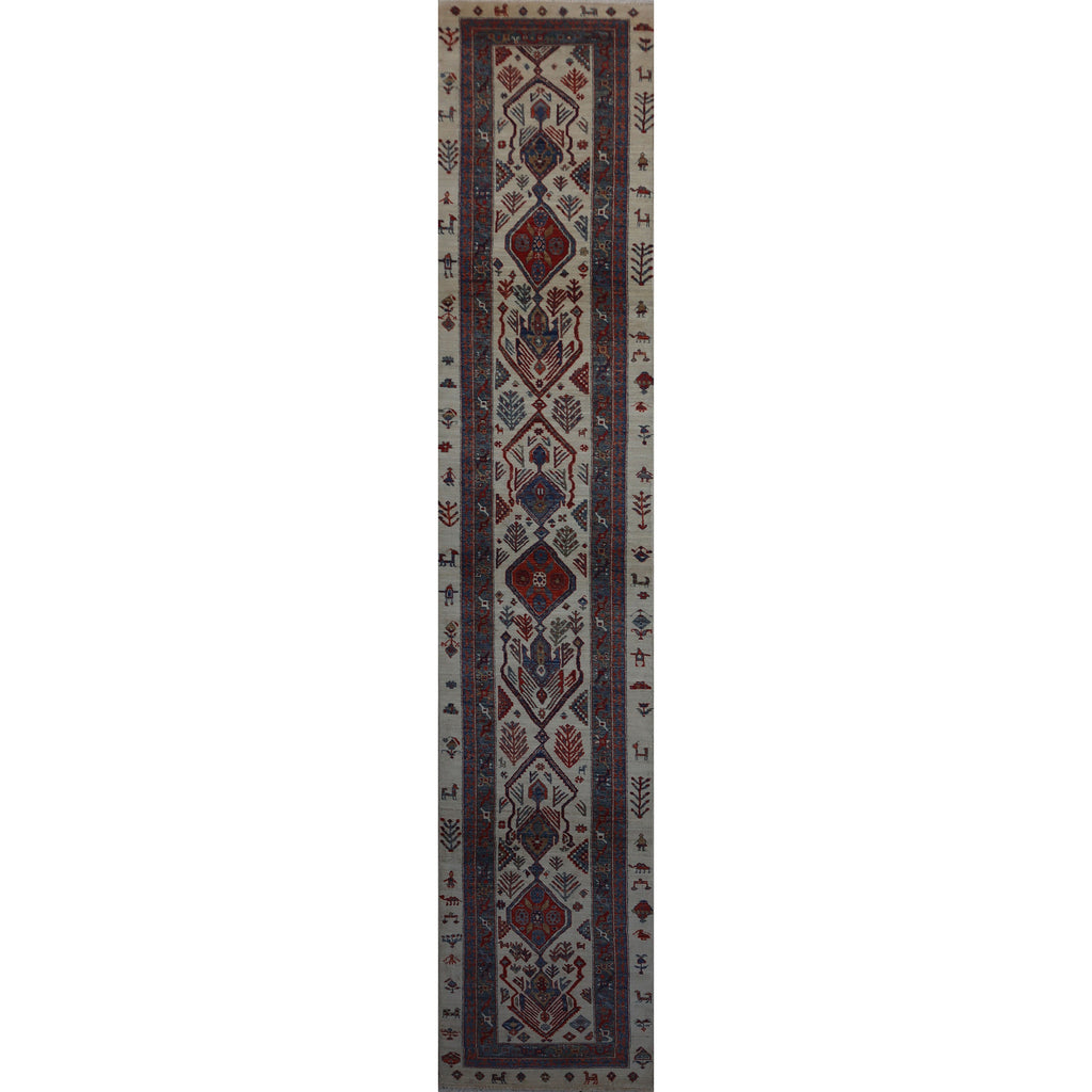ARYANA ARYAN IVORY / GREEN 2'7" X 16'1"