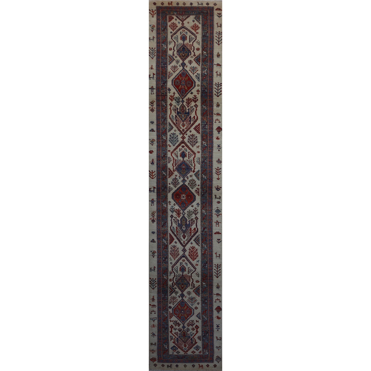 ARYANA ARYAN IVORY / GREEN 2'7" X 16'1"