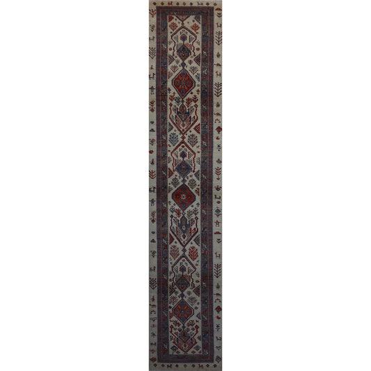 ARYANA ARYAN IVORY / GREEN 2'7" X 16'1"