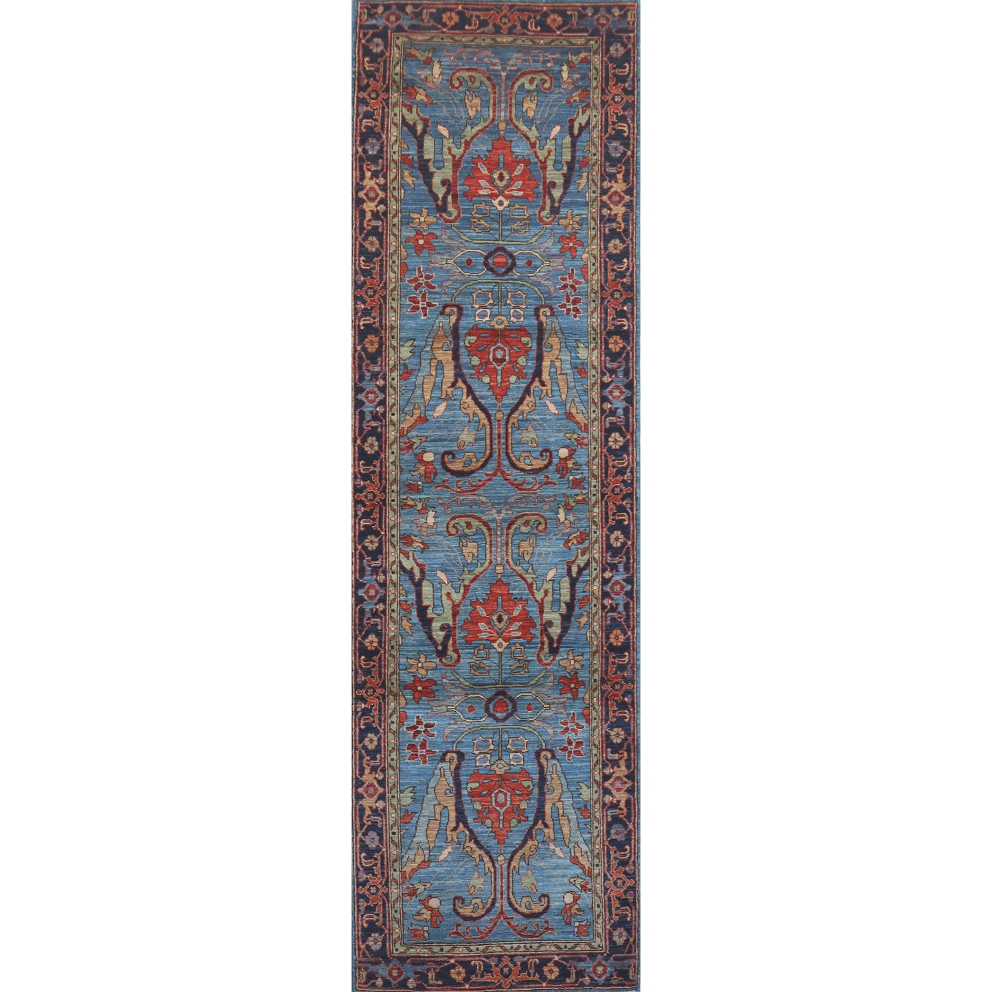 ARYANA ARYAN LIGHT BLUE / NAVY 2'8" X 9'6"