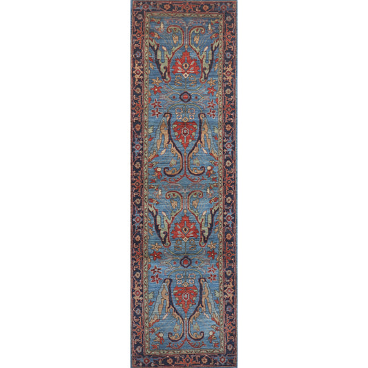 ARYANA ARYAN LIGHT BLUE / NAVY 2'8" X 9'6"