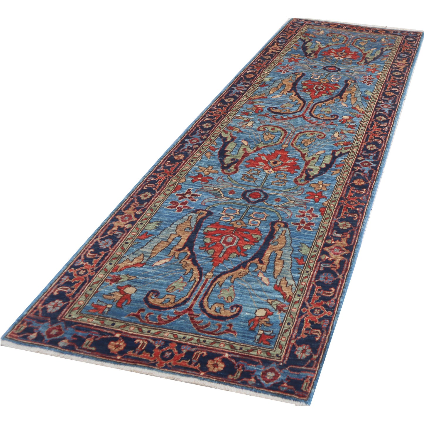 ARYANA ARYAN LIGHT BLUE / NAVY 2'8" X 9'6"