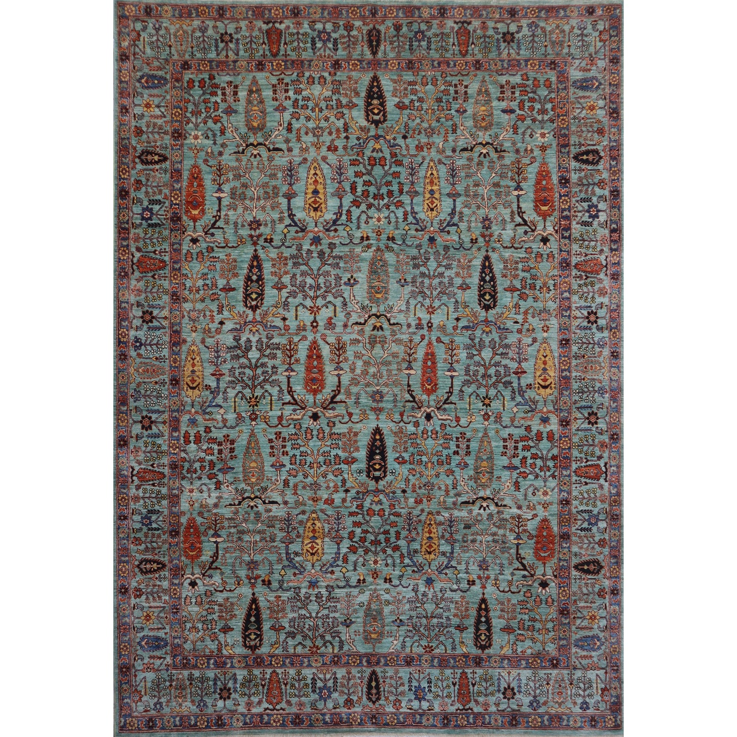 ARYANA ARYAN TURQUISE / LIGHT BLUE 8'11" X 11'11"