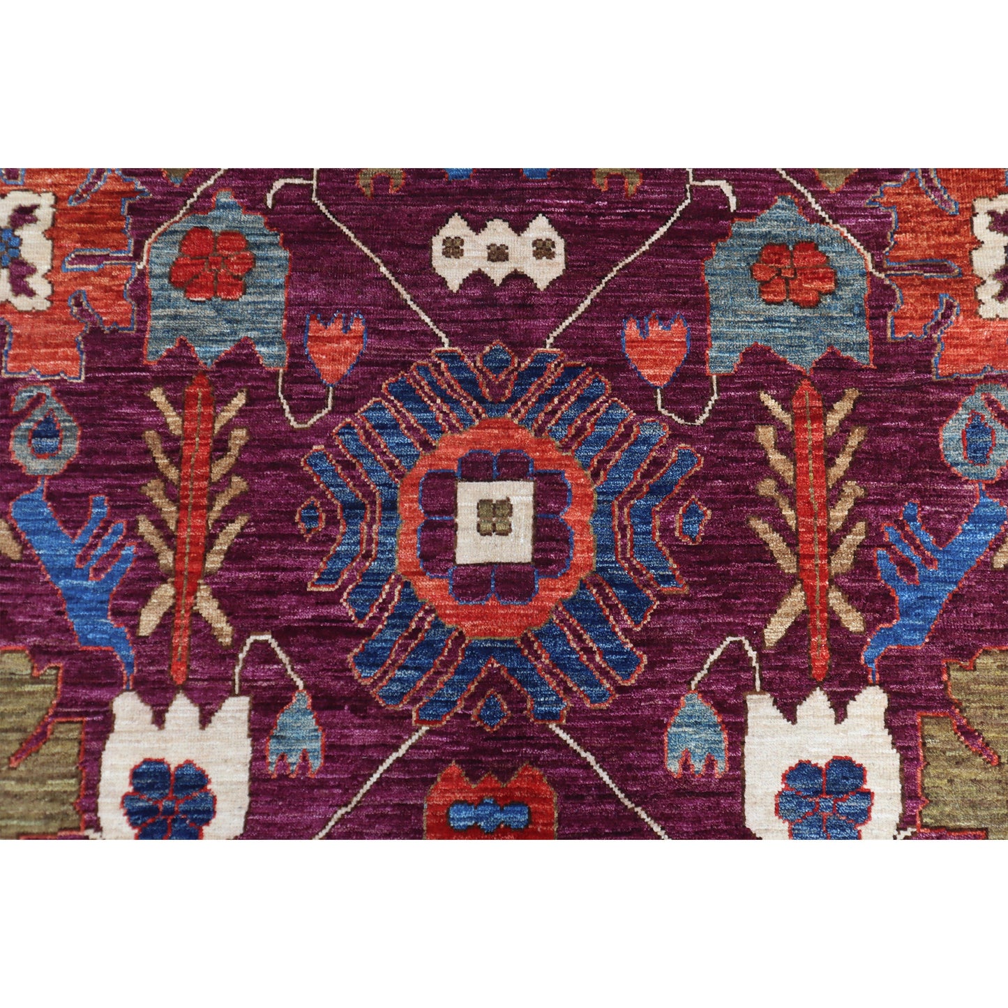ARYANA ARYAN AUBERGINE / GREEN 8'11" X 11'9"
