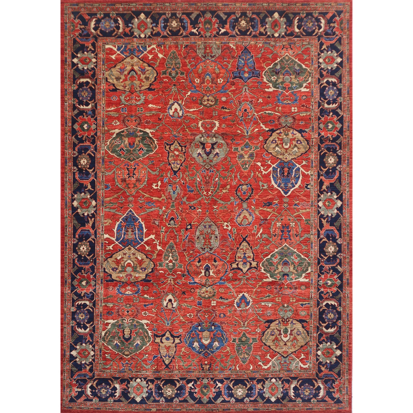 ARYANA ARYAN RED / NAVY 9'3" X 12'1"
