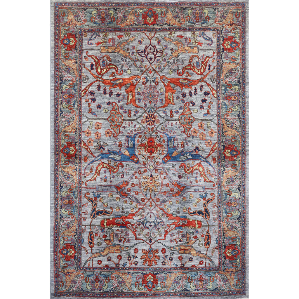 ARYANA ARYAN GREY / GREEN 6' X 9'