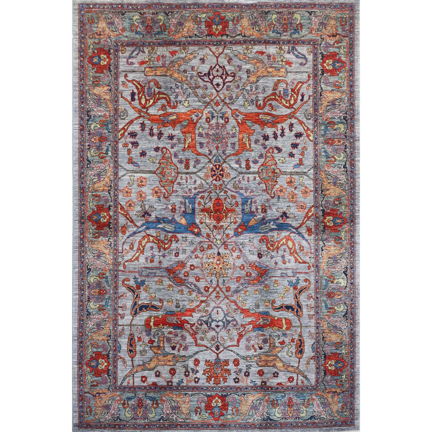 ARYANA ARYAN GREY / GREEN 6' X 9'