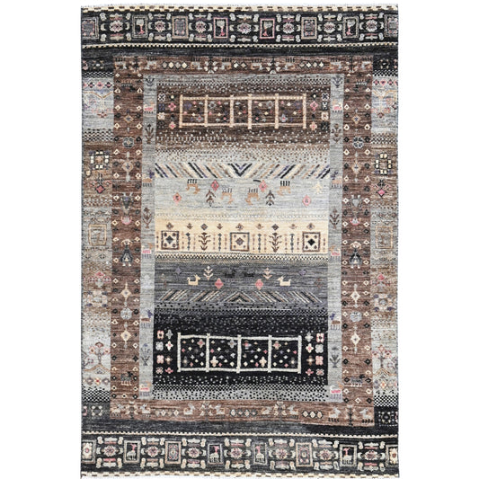 ARYANA GABEH BLACK / BROWN 3'10" X 5'10"