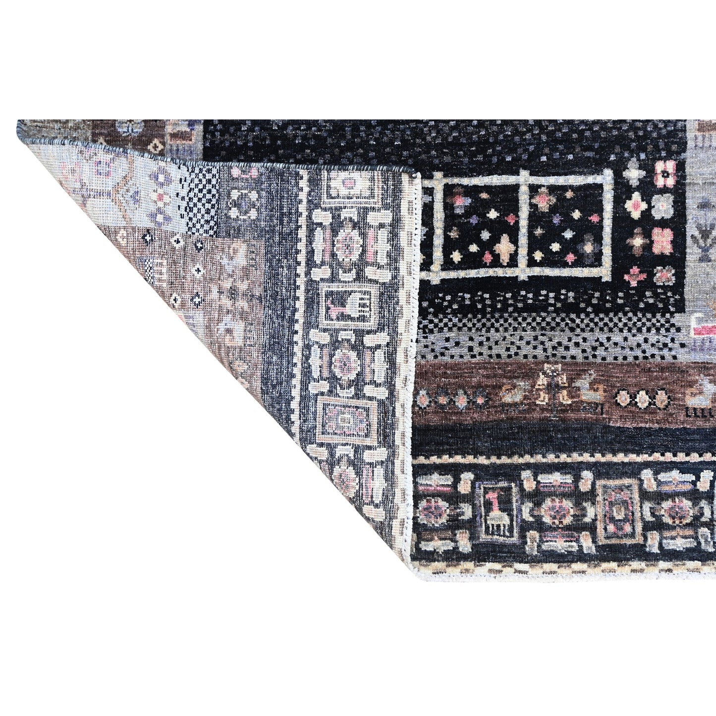ARYANA GABEH BLACK / BROWN 3'10" X 5'10"