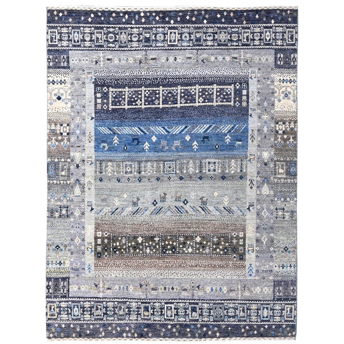 ARYANA GABEH BLACK / BROWN 5' X 6'10"