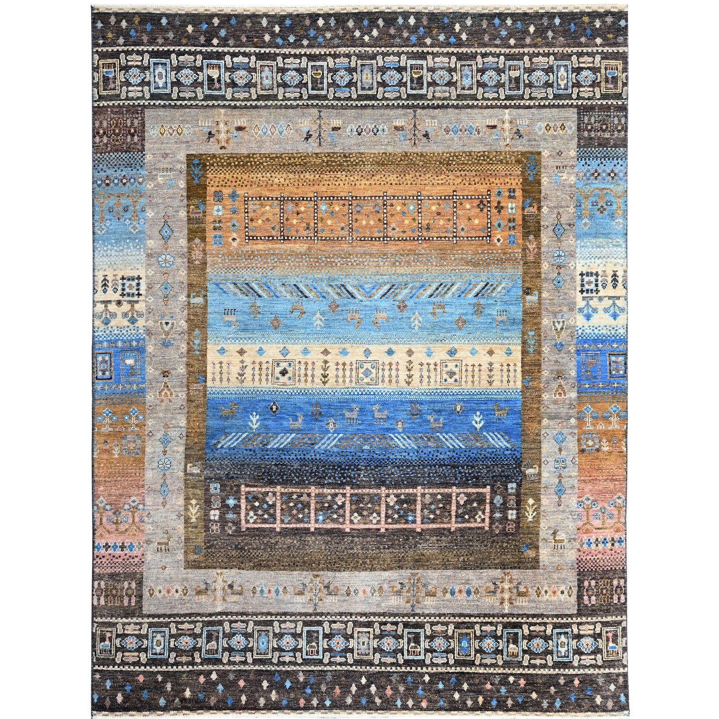 ARYANA GABEH LIGHT GREY / GOLD 4'11" X 6'8"