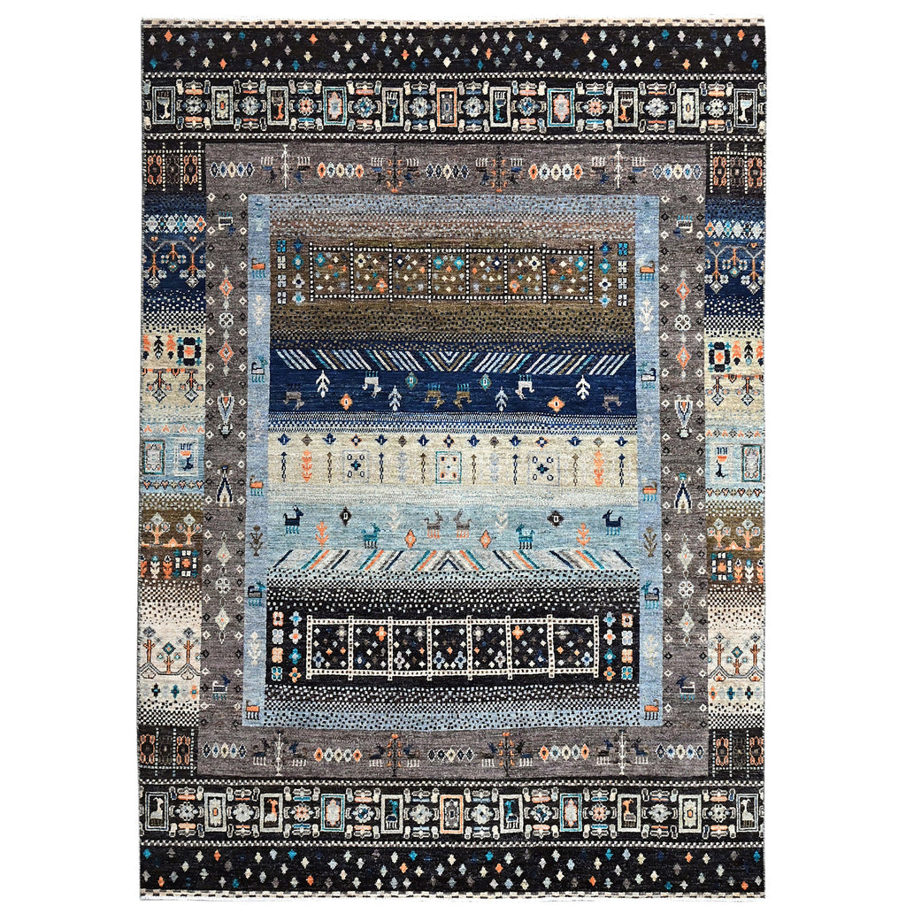 ARYANA GABEH BLUE / GREY 5' X 6'9"