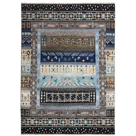 ARYANA GABEH BLUE / GREY 5' X 6'9"