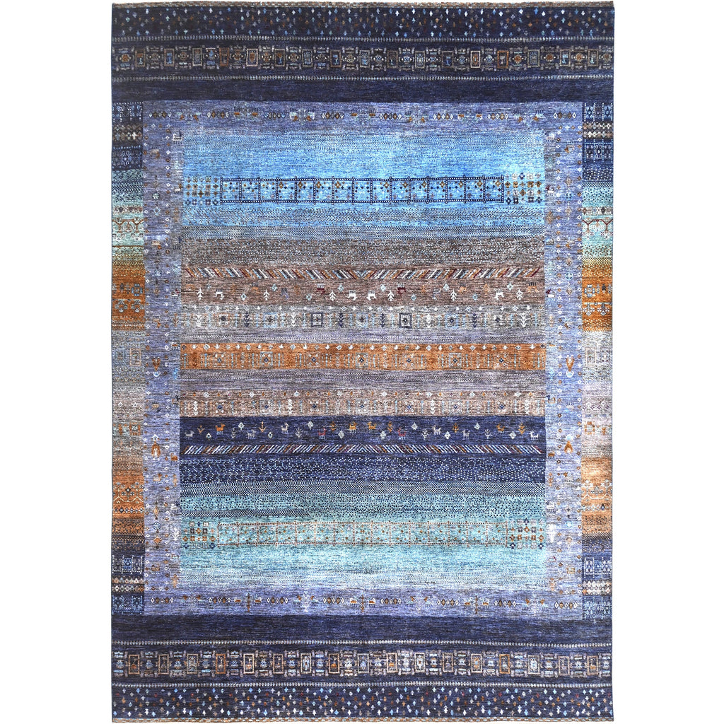 ARYANA GABEH BLUE / BROWN 8'11" X 13'1"