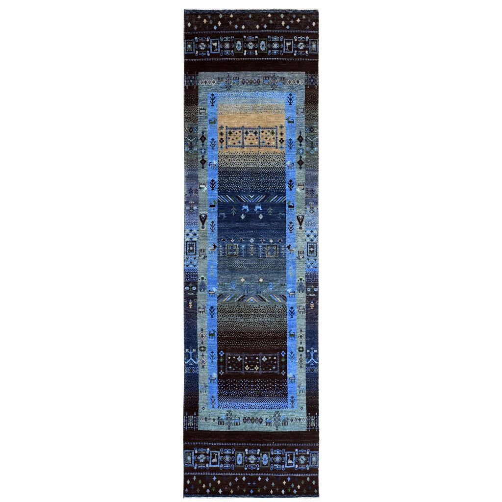 ARYANA GABEH BLACK / BLUE 2'7" X 9'7"