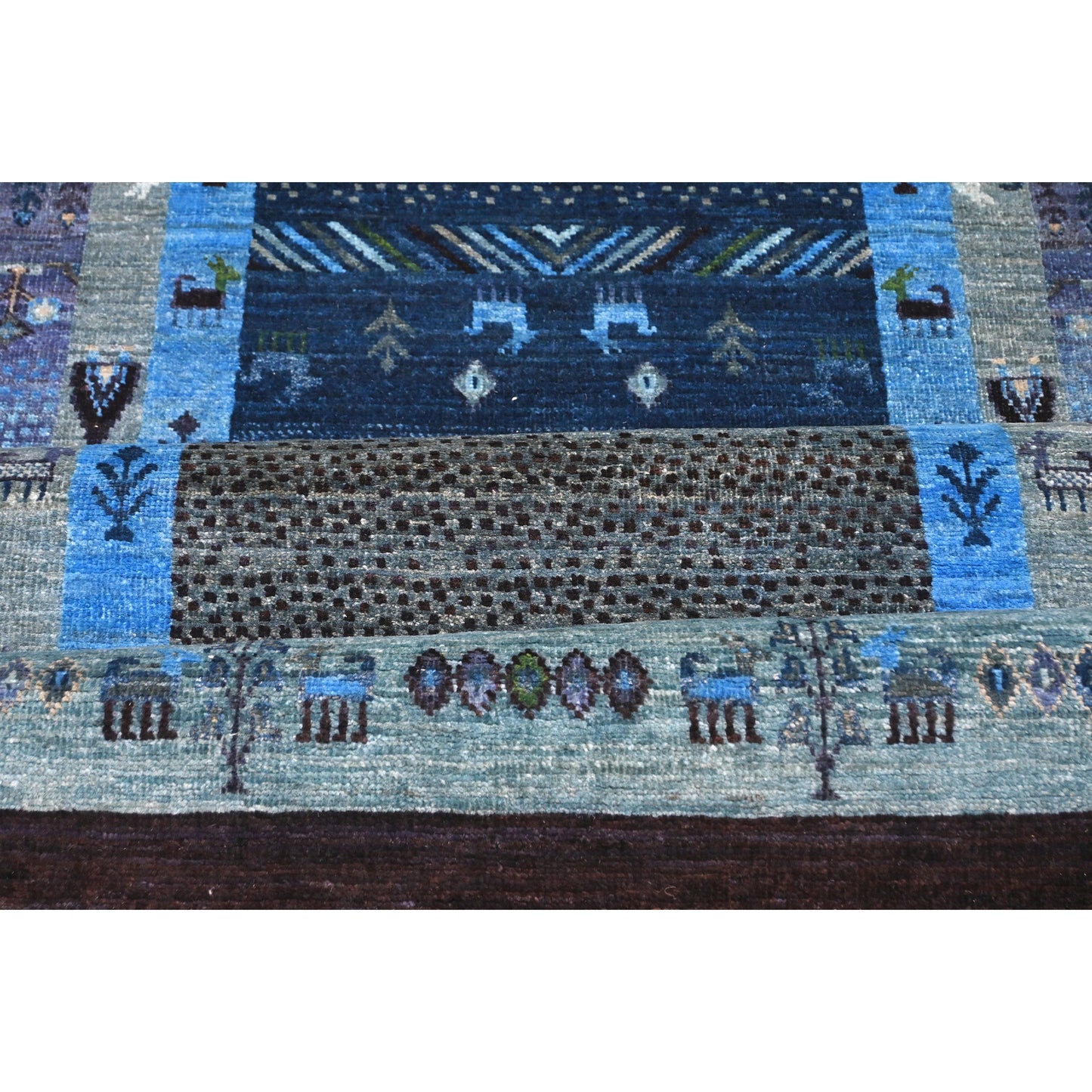 ARYANA GABEH BLACK / BLUE 2'7" X 9'7"