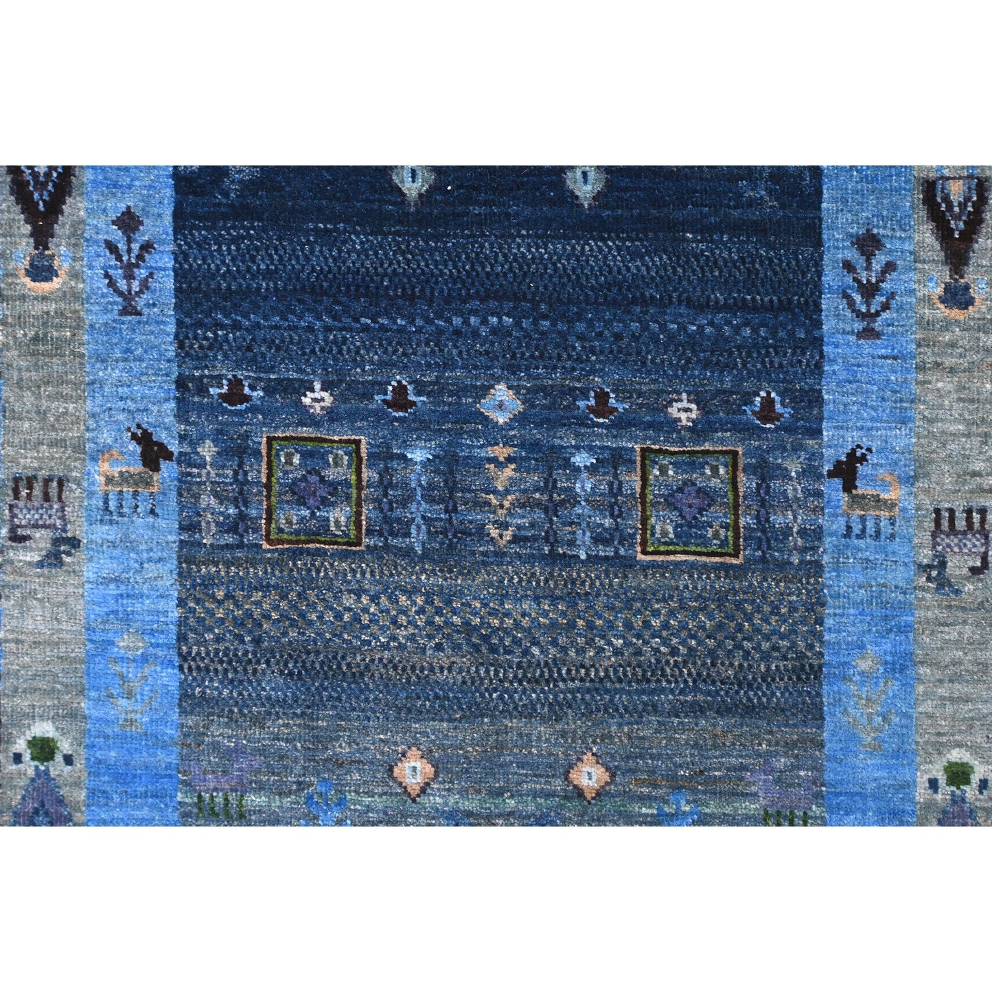 ARYANA GABEH BLACK / BLUE 2'7" X 9'7"