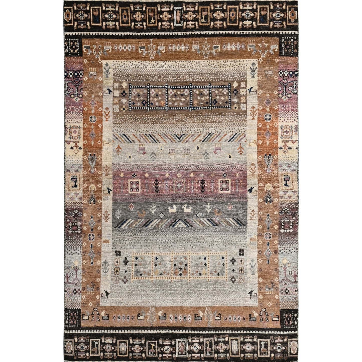 ARYANA GABEH BLACK 3'10" X 5'10"
