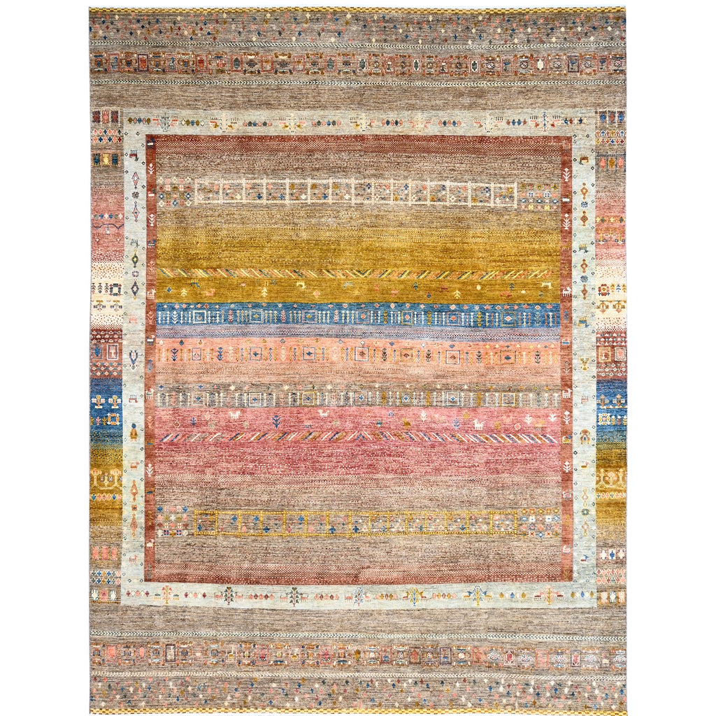 ARYANA GABEH KHAKI / GOLD 8'10" X 11'