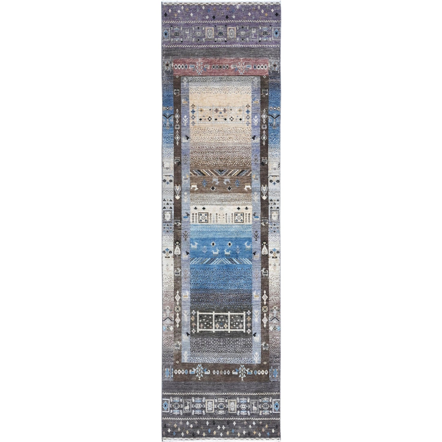 ARYANA GABEH BROWN / BEIGE 2'6" X 9'6"