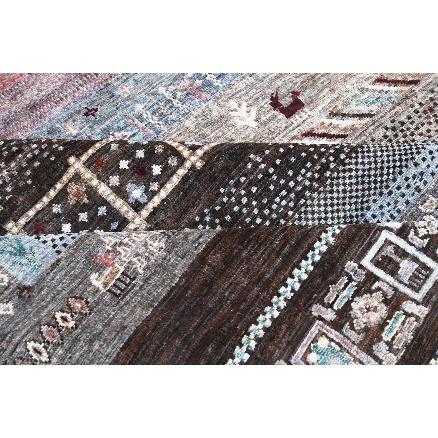 ARYANA GABEH BLACK / BROWN 9' X 11'9"