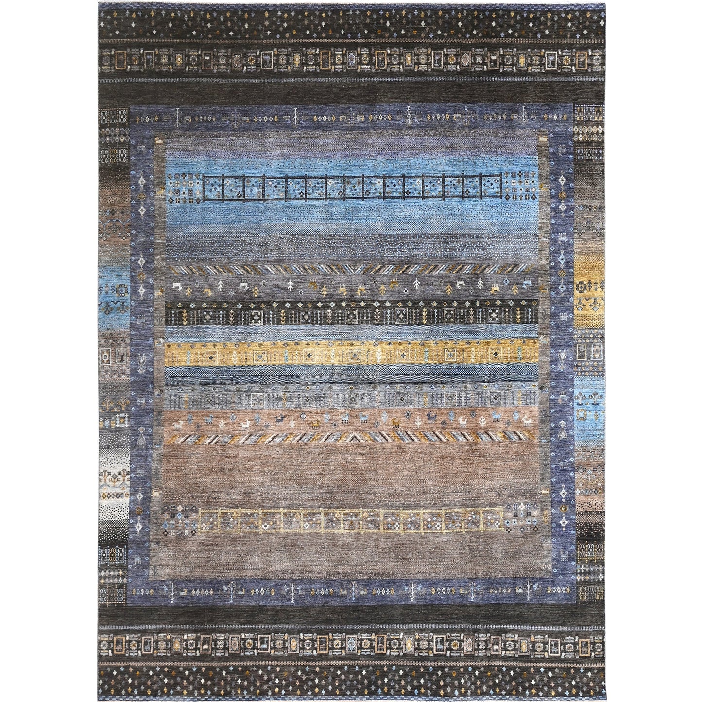 ARYANA GABEH BLACK / BROWN 8'11" X 11'8"