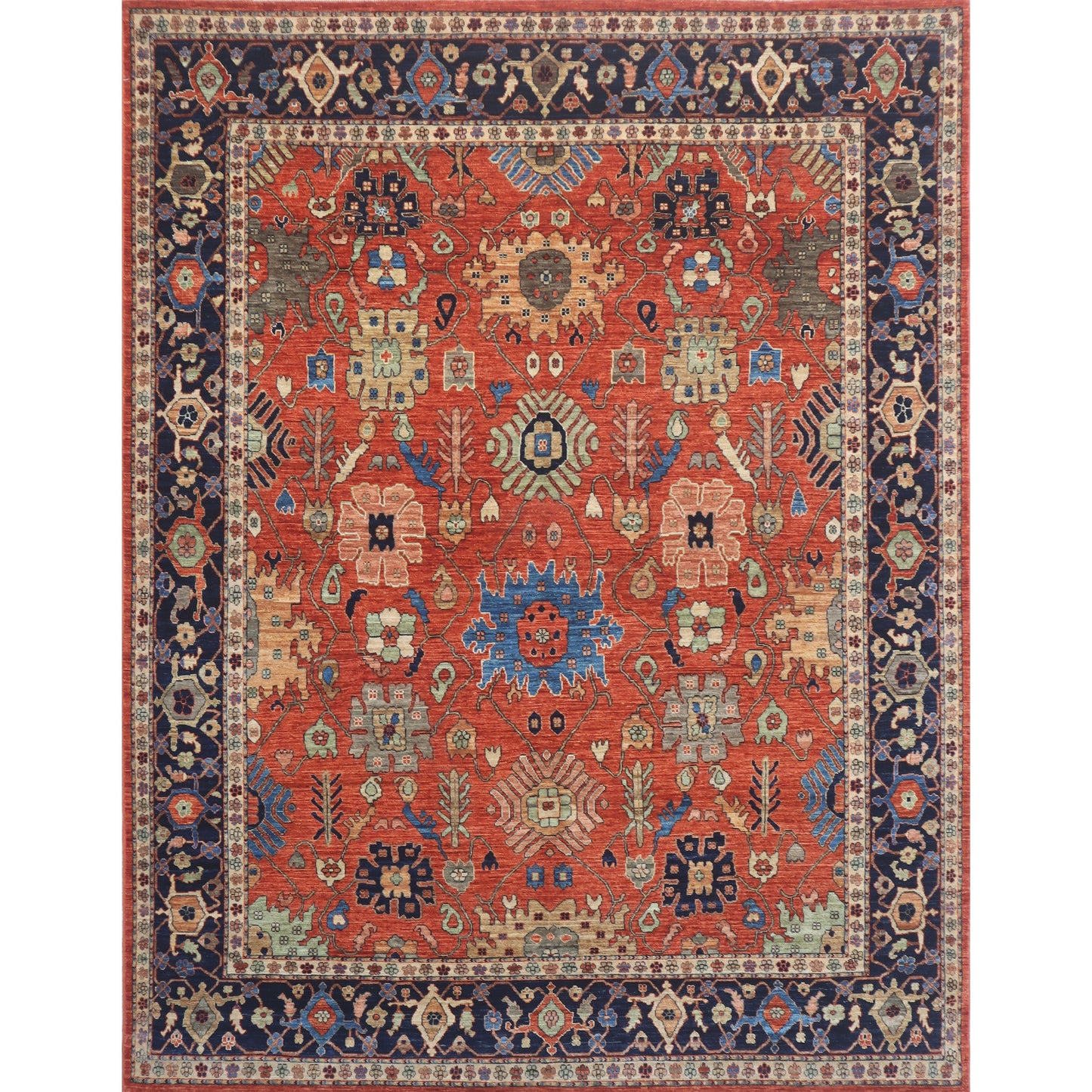 ARYANA ARYAN RUST / NAVY 8'1" X 9'8"