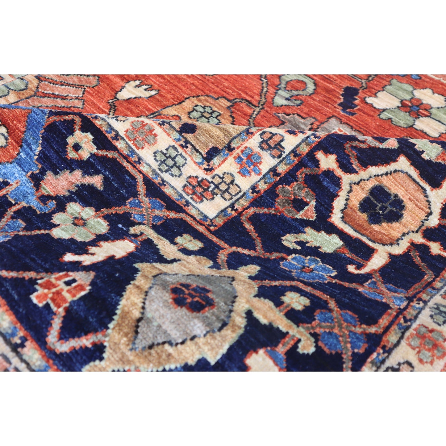 ARYANA ARYAN RUST / NAVY 8'1" X 9'8"