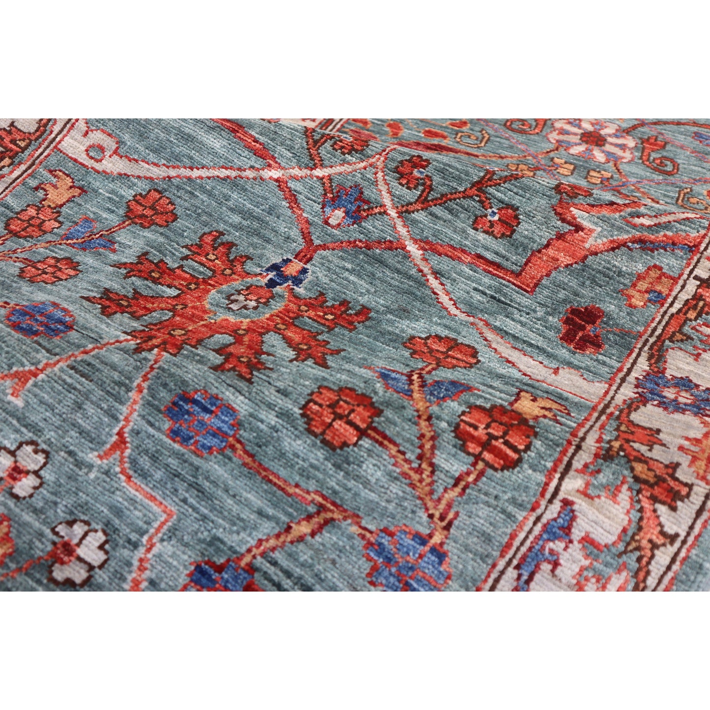 ARYANA ARYAN GREEN / IVORY 2'5" X 17'