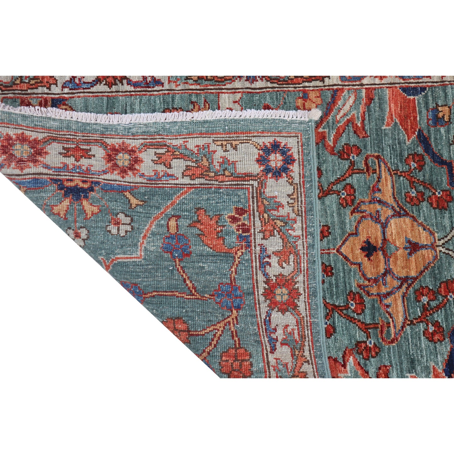 ARYANA ARYAN GREEN / IVORY 2'5" X 17'