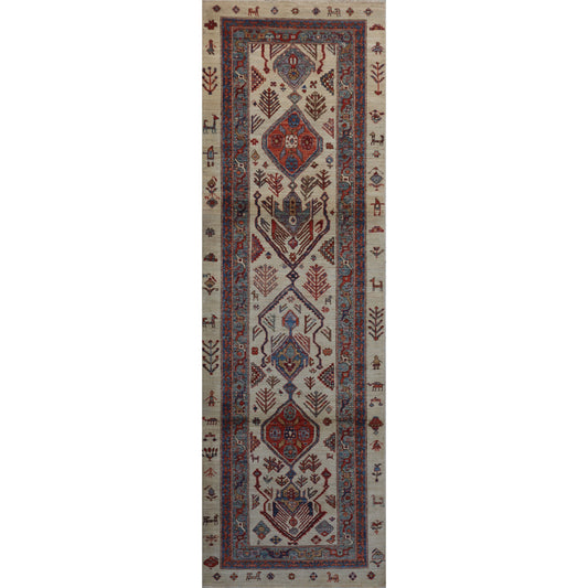 ARYANA ARYAN BEIGE / GREEN 2'10" X 9'8"