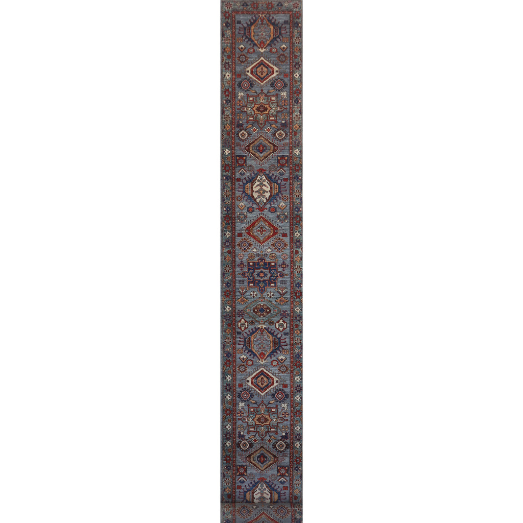ARYANA ARYAN GREY / GREEN 2'7" X 27'1"