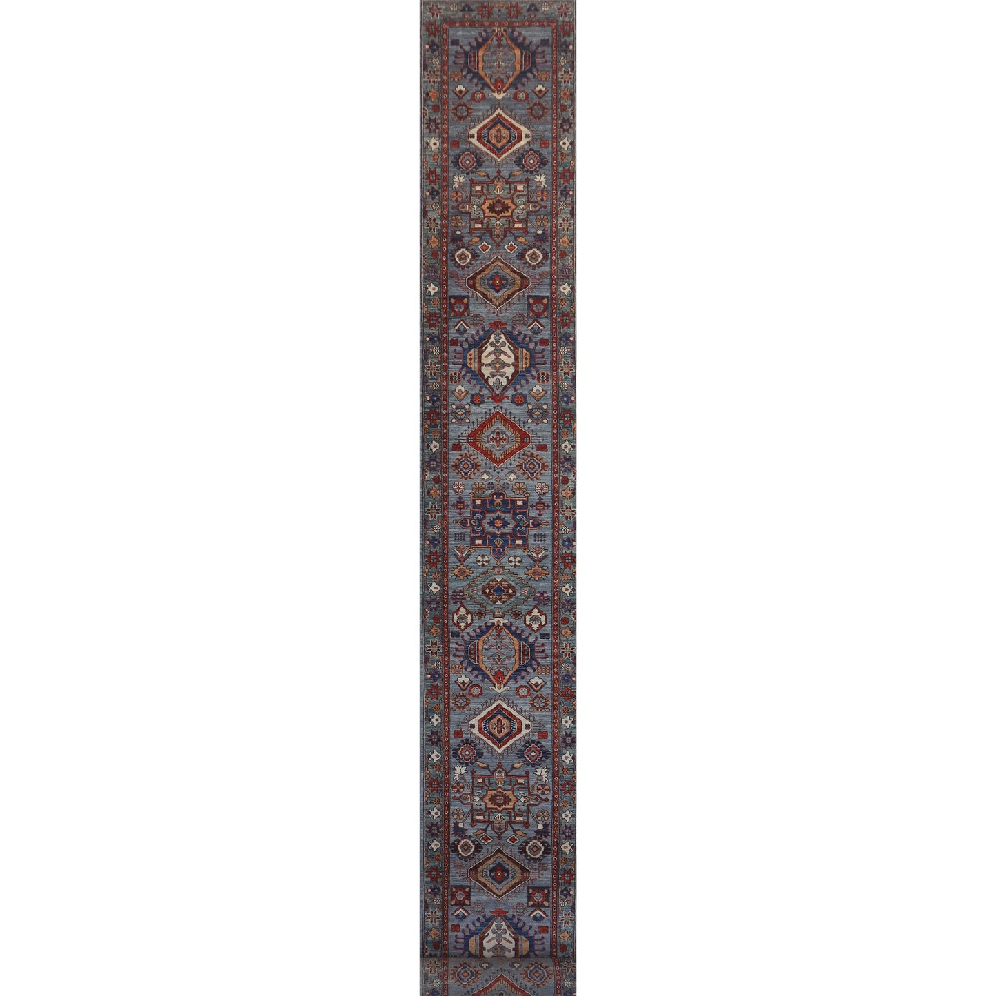 ARYANA ARYAN GREY / GREEN 2'7" X 27'1"