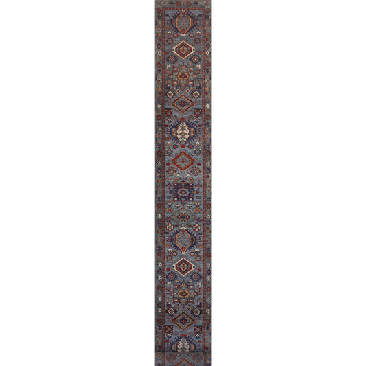 ARYANA ARYAN GREY / GREEN 2'7" X 27'1"