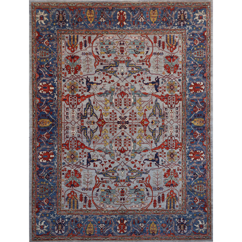 ARYANA ARYAN GREEN / LIGHT BLUE 8'4" X 10'5"