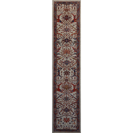 ARYANA ARYAN IVORY / GREEN 2'9" X 13'7"