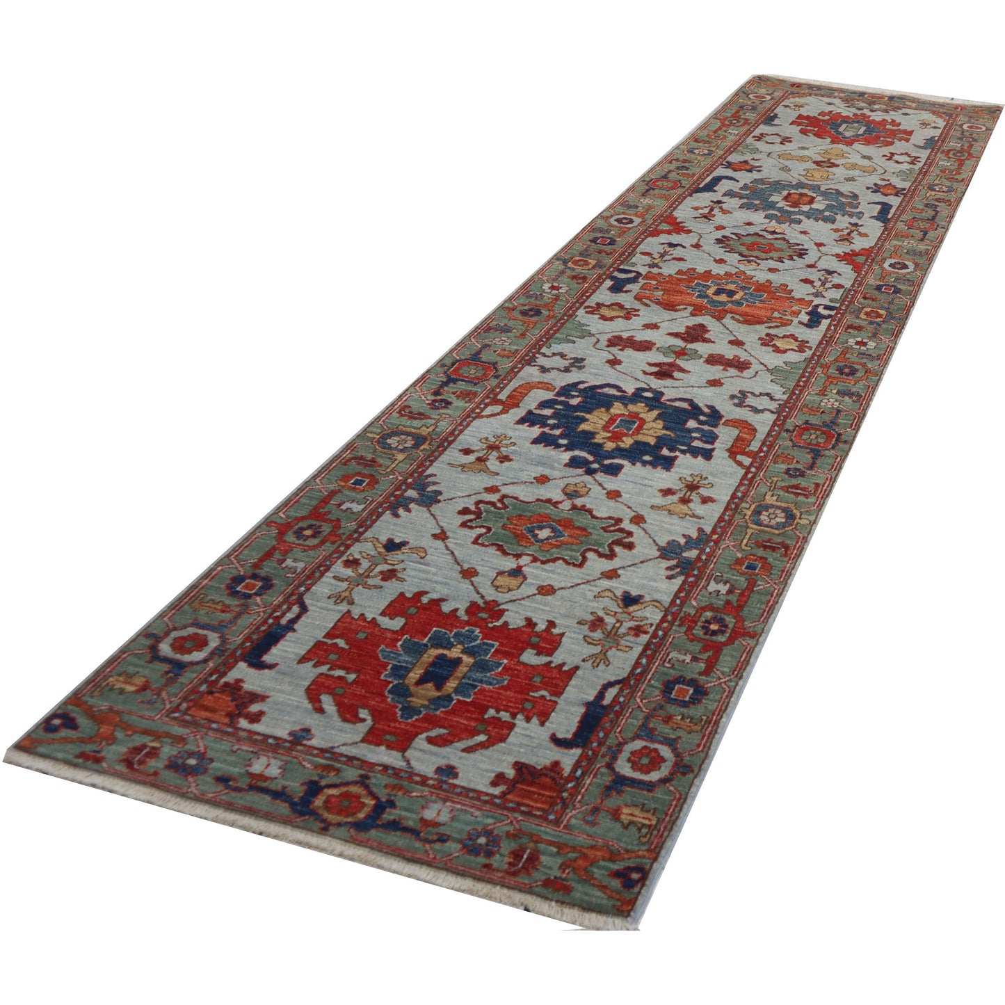 ARYANA ARYAN GREY / GREEN 2'8" X 11'6"