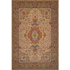 ANTIQUE PERSIAN FINE TABRIZ IVORY / ROSE 11'5" X 16'10"