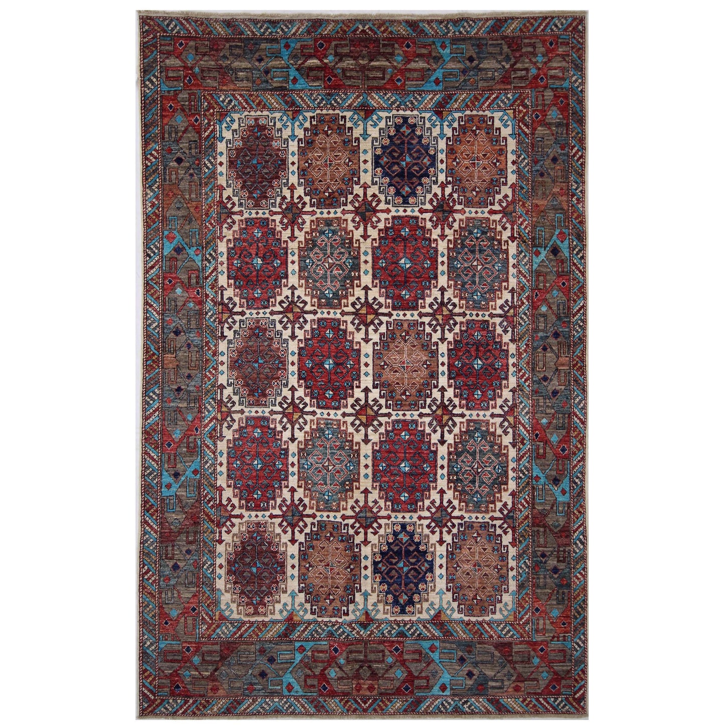 ARYANA ARYAN IVORY / BROWN 5'11" X 9'5"